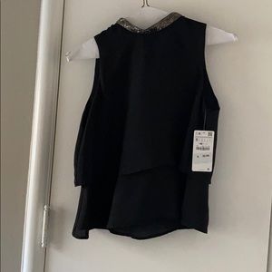 NWT Zara cuffed neck tank